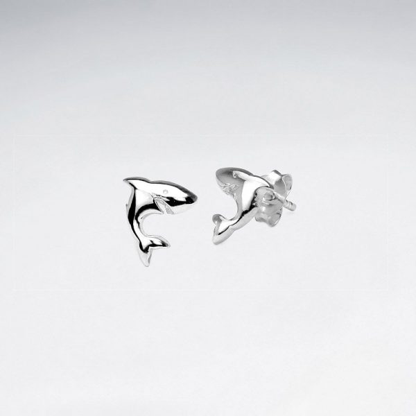 Boucles D'oreilles Requin Argent Massif