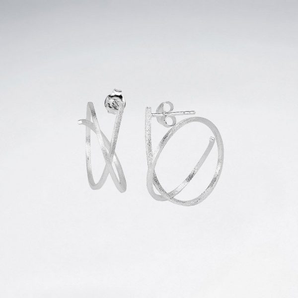 Boucles d'Oreilles Spirale Bijoux Argent