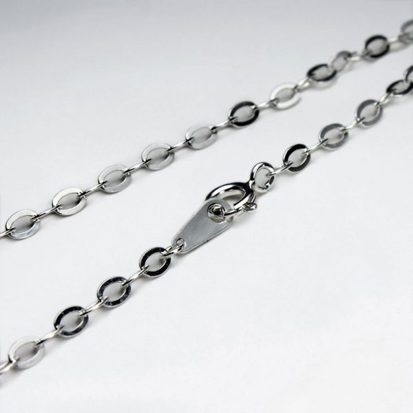 Chaîne Argent maille soudé aplatis