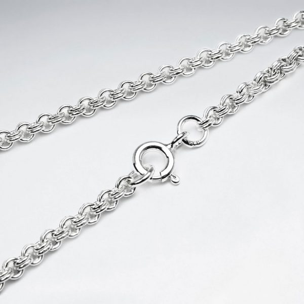 Chaîne en argent double maillon