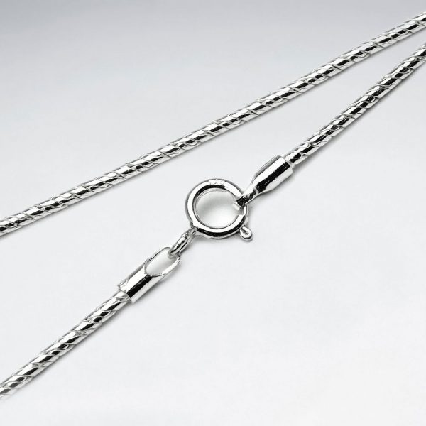 Chaine en argent massif cable rond