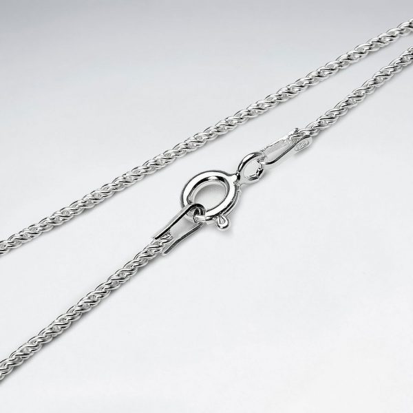 Chaîne en argent torsadé