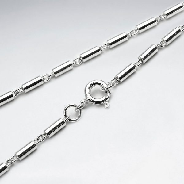 Chaîne en argent tube