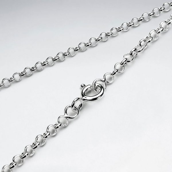 Collier chaine en argent maille ronde