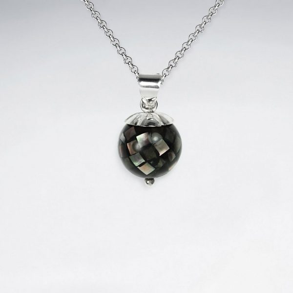 Pendentif Boule Glamour en Coquillage