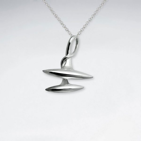 Pendentif en Argent Double Ancre