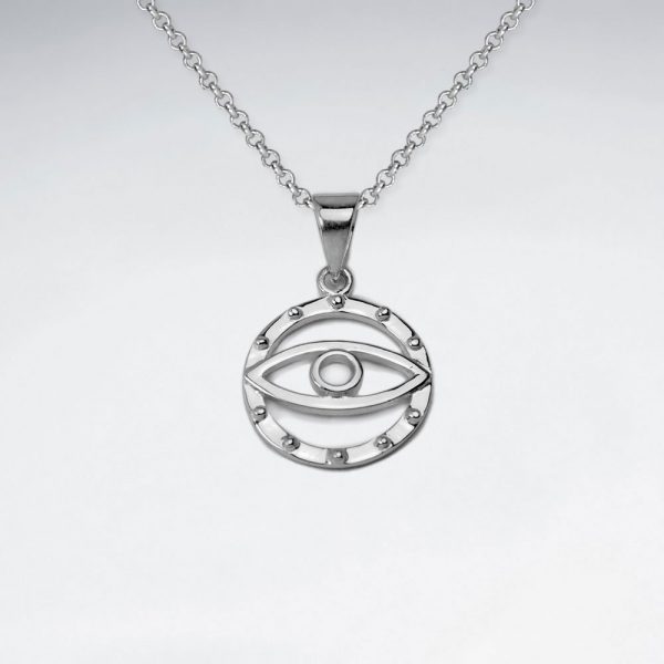 Pendentif Oeil Illuminati Argent 925