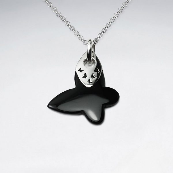 designers choice black stone organic shape pendant p4643 13174 zoom