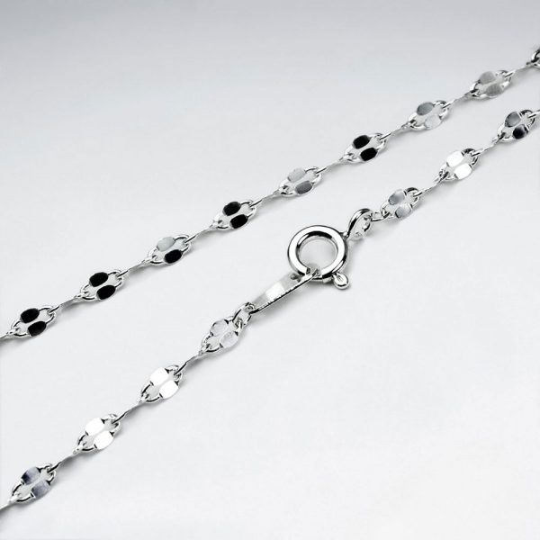 Chaîne Argent maillon plat