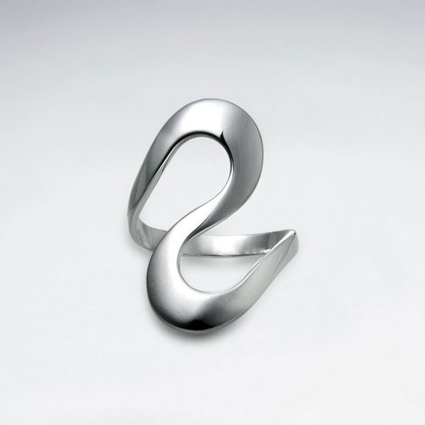 Bague Argent 925 Courbé