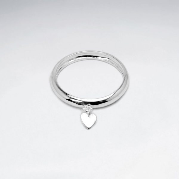Bague Argent 925 avec Coeur