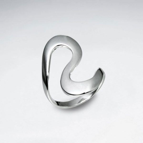 Bague Argent Courbé