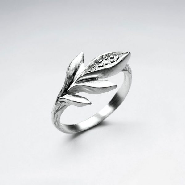 Bague Argent Epis Maïs