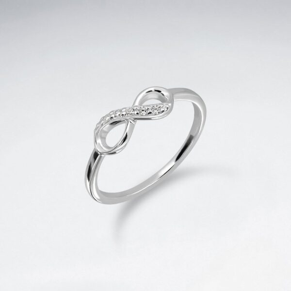 Bague Argent Infini Zircone