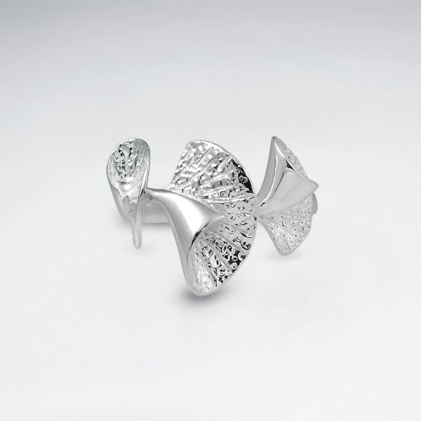 Bague Argent Lignes Contemporaines 1