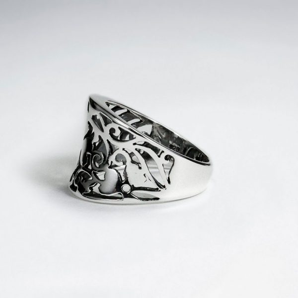 Bague Argent Trèfle Ouvert 2