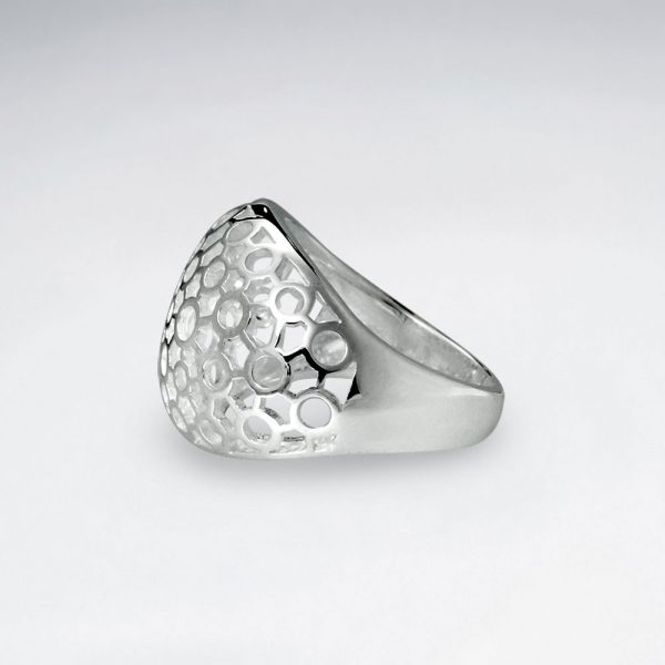 Bague en Argent Nid dAbeille 1