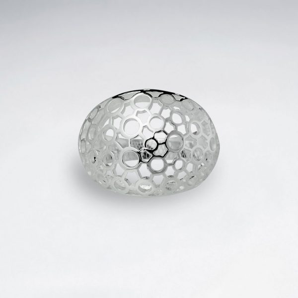 Bague en Argent Nid dAbeille 2