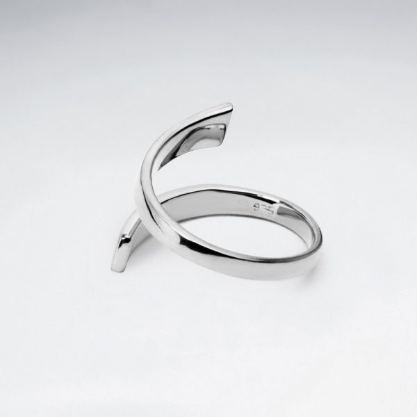 Bague en Argent Style Tourbillon Ouvert 1