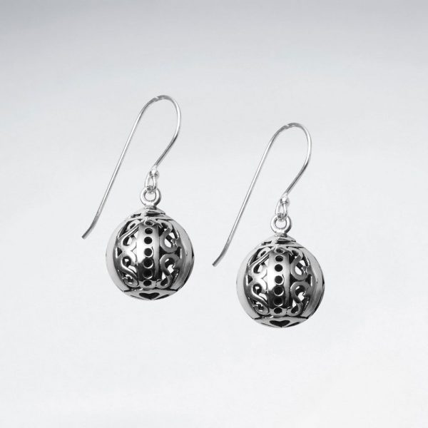 Boucles d'oreilles Boules Filigrane