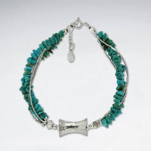 Bracelet Argent 925 avec Argent & Turquoise