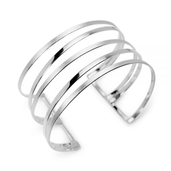 Bracelet Manchette Argent Déesse Ouvert Exclusif