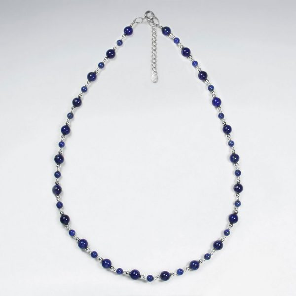 Collier Argent 925 avec Perle Lapis Lazuli
