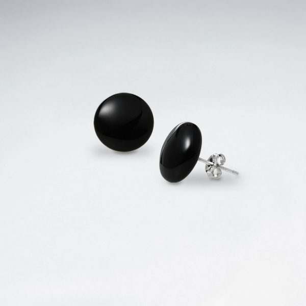 Puce DOreille Pierre Noir Rond Ø 12 mm 1