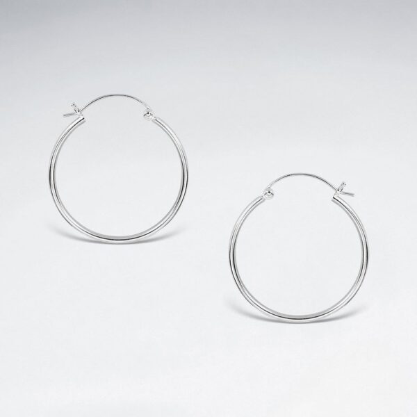 Classique Créole Boucles d'Oreilles en argent 925