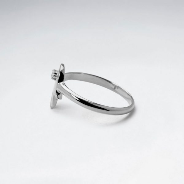 Bague en Argent Main Harmonieux et Zircon 1