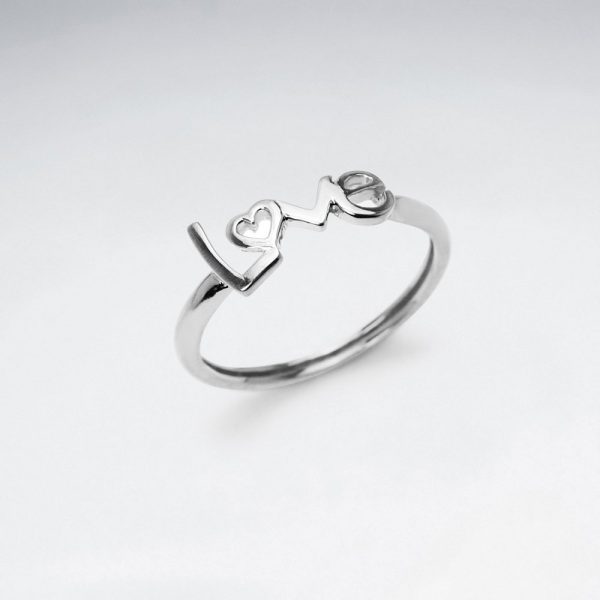 Bague LOVE en Argent