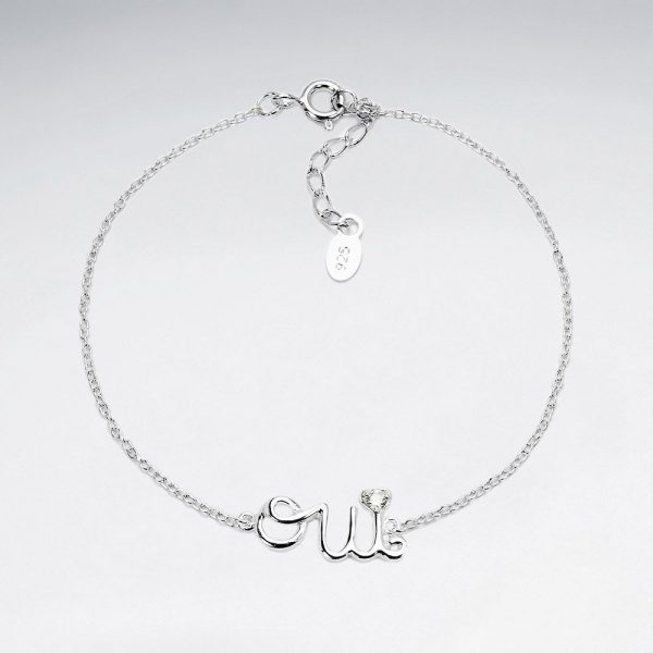 Bracelet Saint Valentin OUI en argent