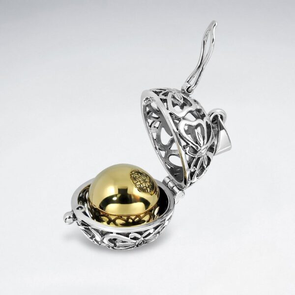 Pendentif Boule Ouvrable en Filigrane