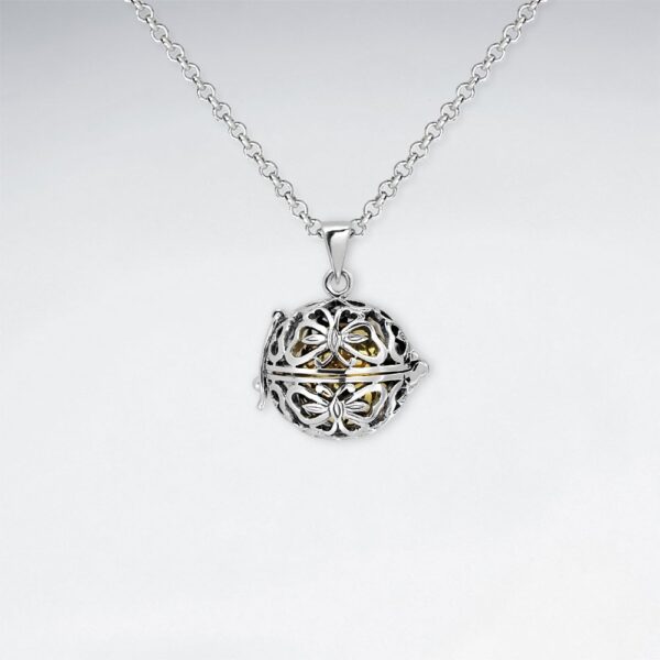 Pendentif Boule Ouvrable en Filigrane 2