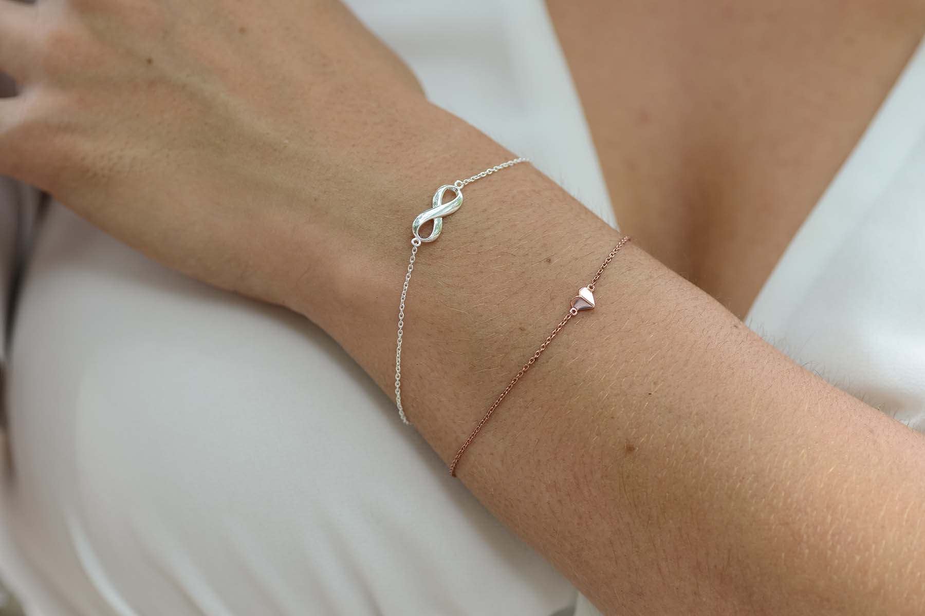 Bracelet Fin Symbole Infini Argent Massif 5