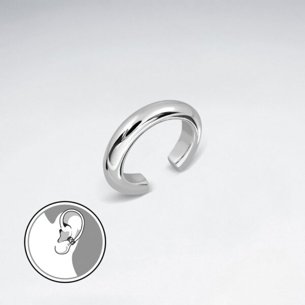 Bague d’Oreille Argent Demi Cercle