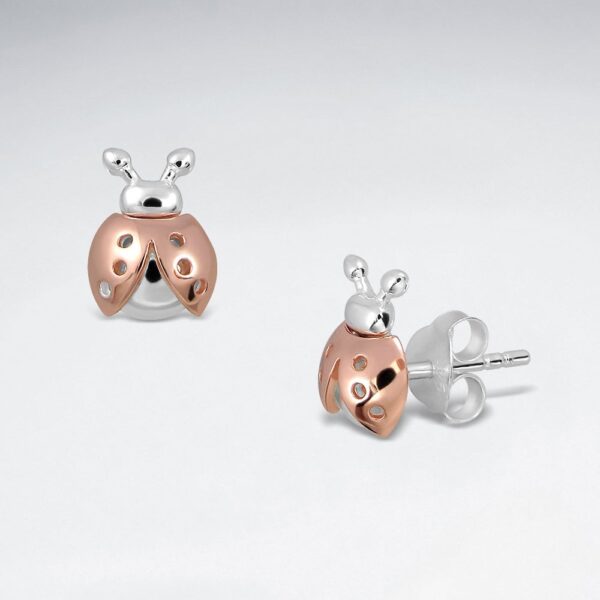 Boucles d'Oreilles Coccinelle Argent