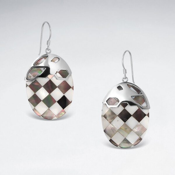 Boucles d'Oreilles Coquillage Damier