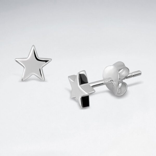 Boucles d'Oreilles Etoile Argent