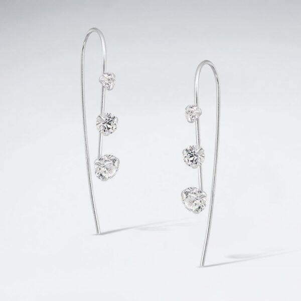 Boucles d'Oreilles Trio Zircone