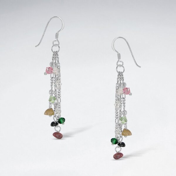 Boucles d'oreilles Pendantes Pierre