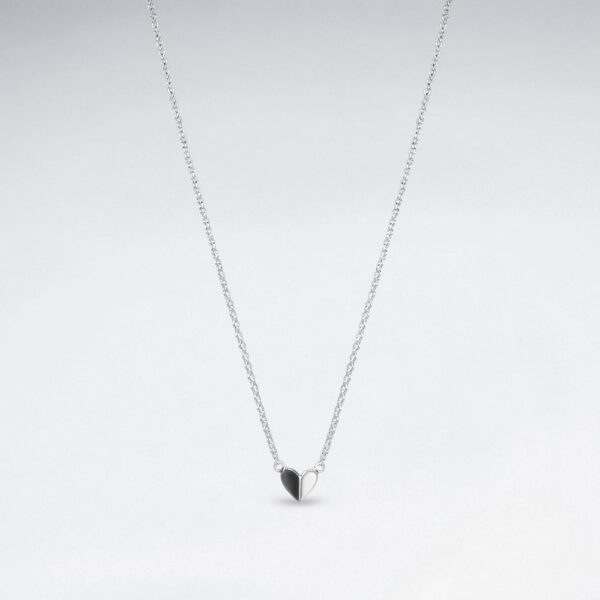 Collier Mini Coeur Argent Massif