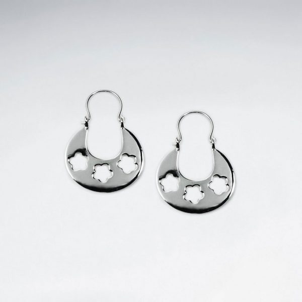 Boucle d'Oreille Argent Triple Petite Etoiles