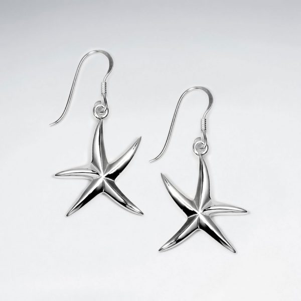 Boucles d'Oreilles Argent Étoile de mer