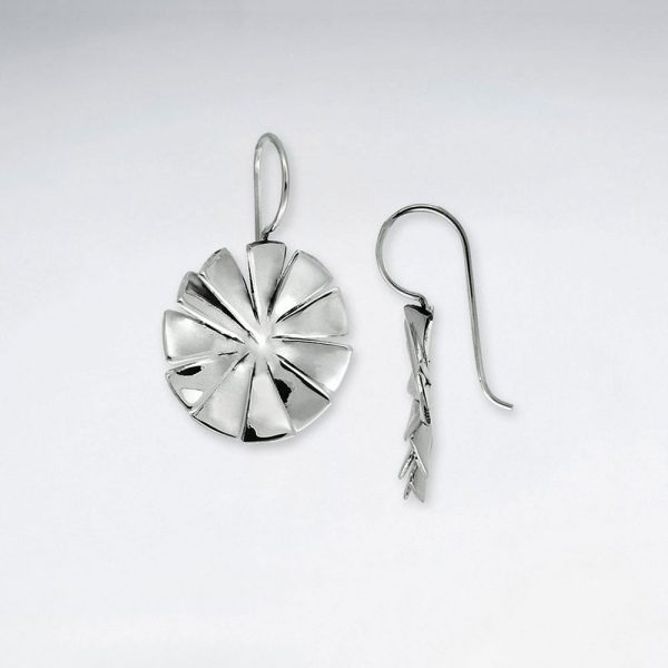 Boucles d'Oreilles Argent Astérisque Éolienne