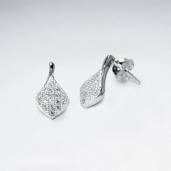 Boucles d'Oreilles Losange Zircon Cubique