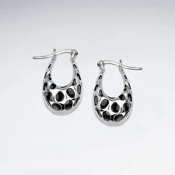 Boucles d'Oreilles Demi Créole Tourbillon Texturé