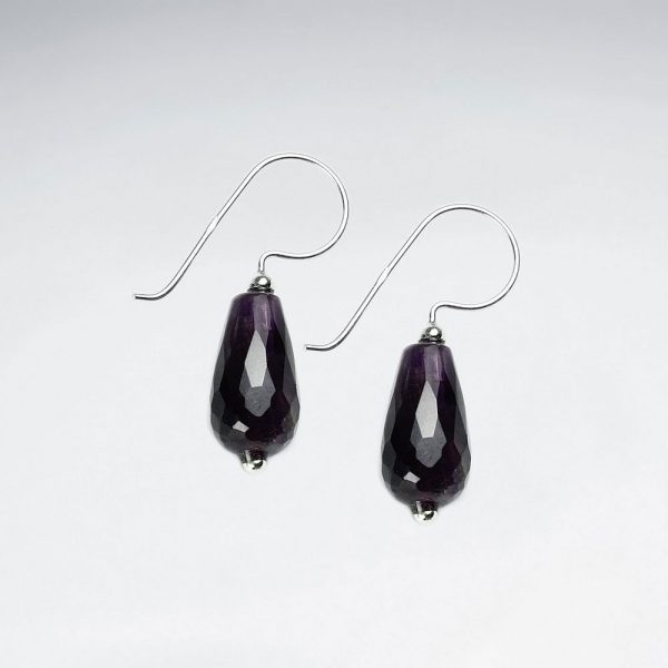 Boucles Oreilles Perle Améthyste