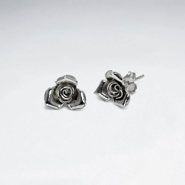 Boucles d'Oreilles Puce Rose Vieillie