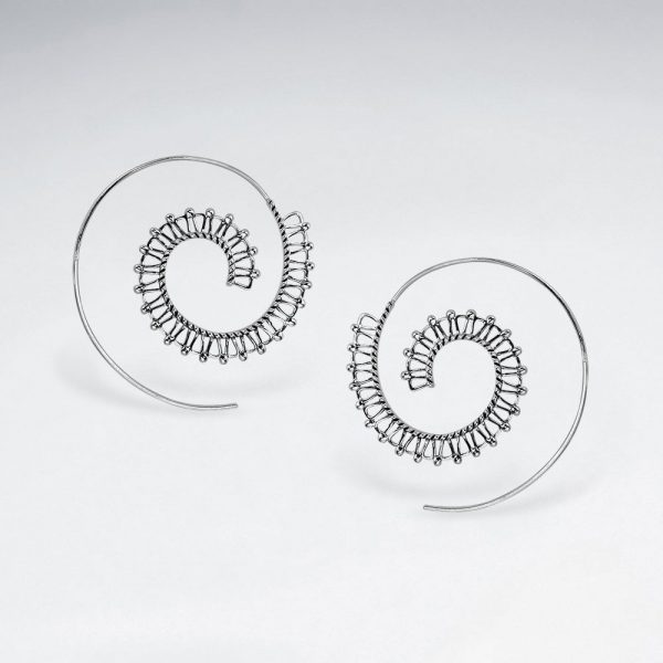 Boucles d'Oreilles Spirale Filigrane